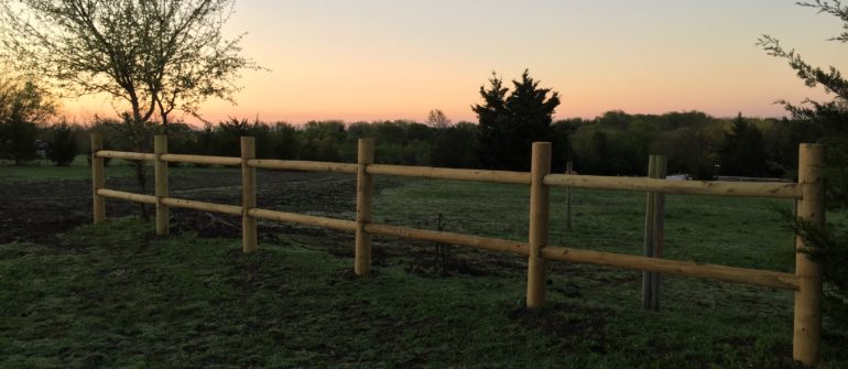 Country Fence Built